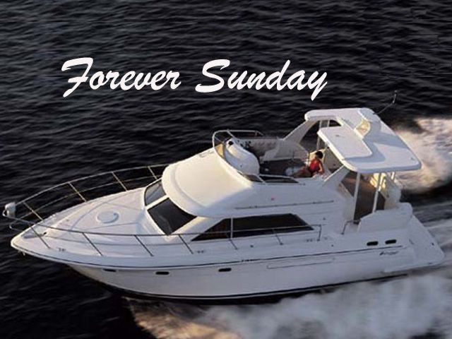 Sun deck of the 46ft yacht